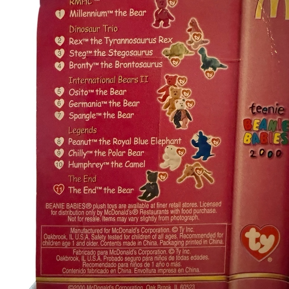 Ty Beanie Baby The End 1999 Y2k Millennium Teddy Bear. New In Box. - Picture 5 of 12